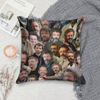 Michael Sheen Photo Collage Soft Short Plush Fabric Throw Pillow