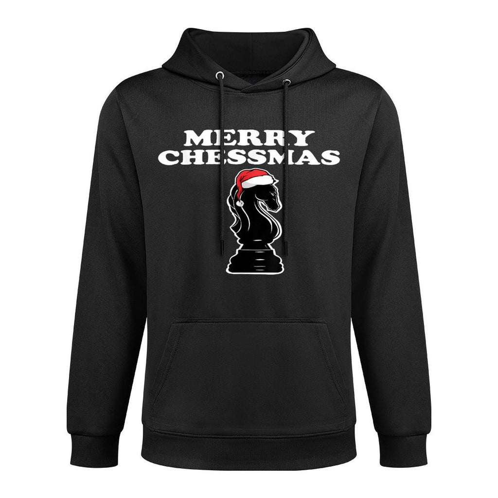 Merry Chessmas Funny Christmas Chess Durable Construction Hoodie