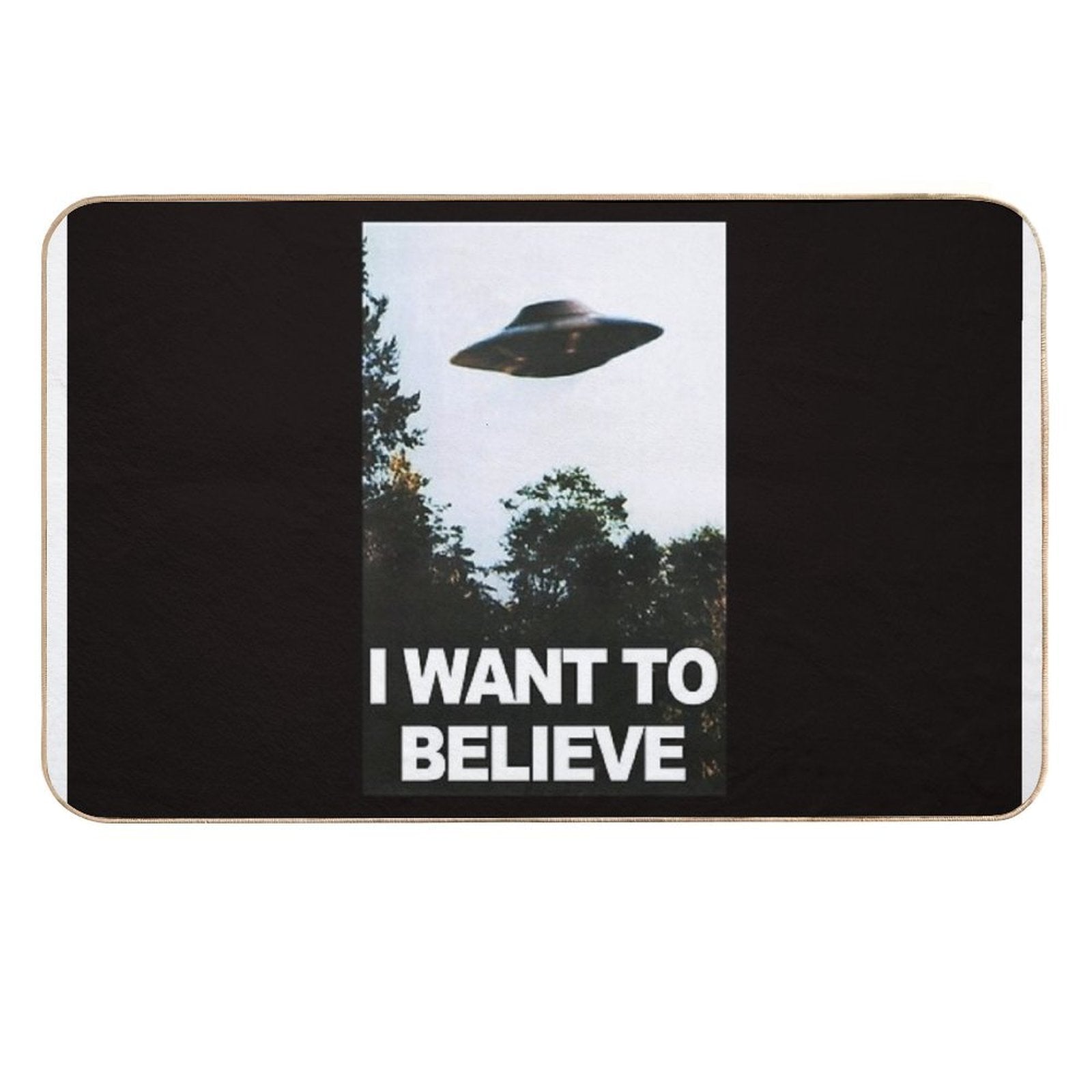 I Want to Believe  Toxin-Free Bath Mat
