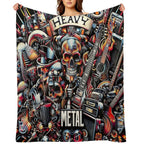 Heavy Metal Sustainable Throw Blanket
