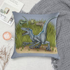 Jurassic World Velociraptors Soft Short Plush Fabric Throw Pillow