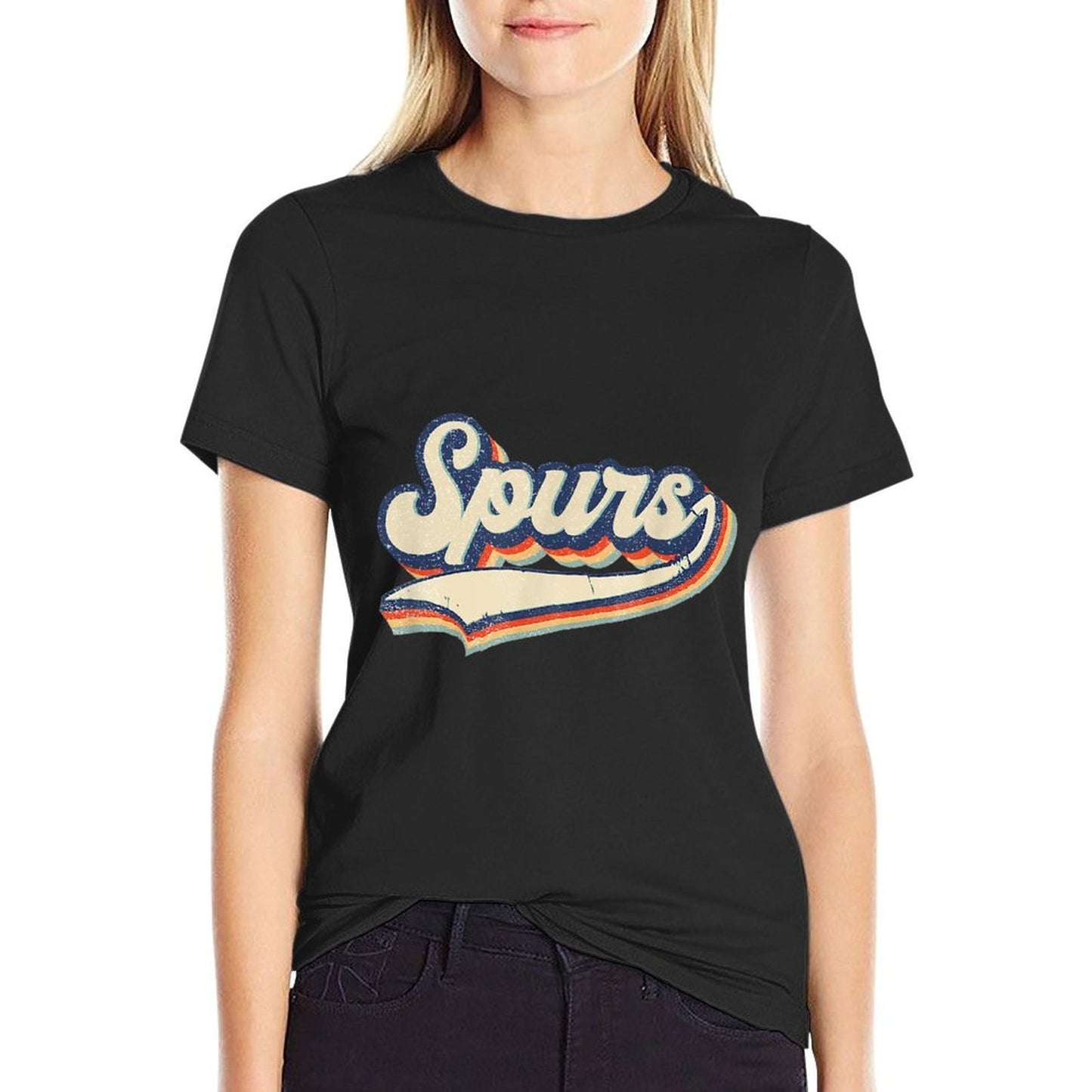 Spurs Name Vintage Retro Gift Men Women Boy Girl  Durable T-Shirt