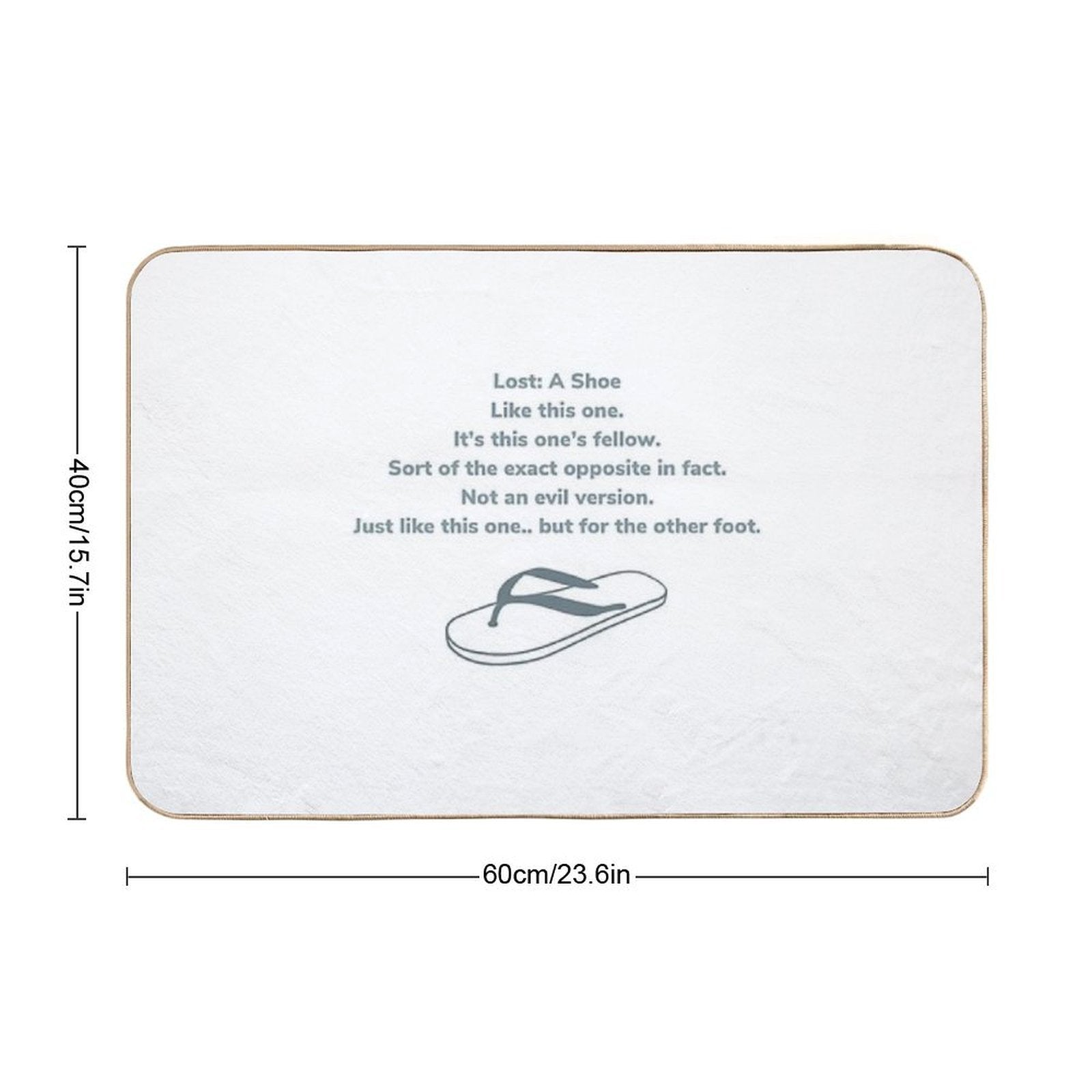 I’ve Lost A Shoe  High-Traffic Bath Mat