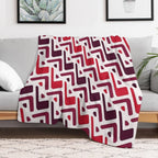 Classic Textile Primitive Bohemian Native American Pattern Eco-conscious Throw Blanket