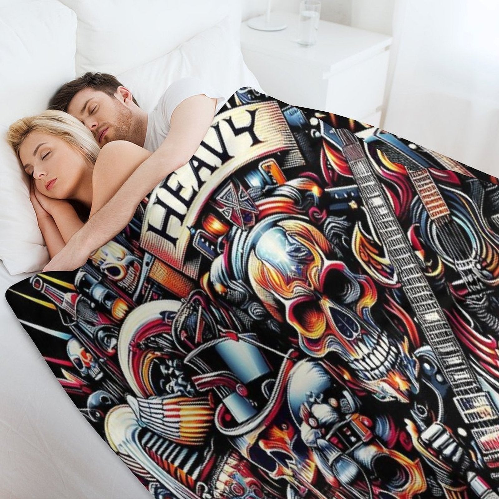 Heavy Metal Sustainable Throw Blanket
