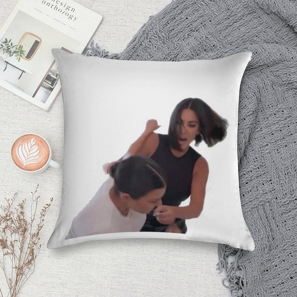 “literally I Will Fuck You Up” Soft Anti-Pilling Throw Pillow