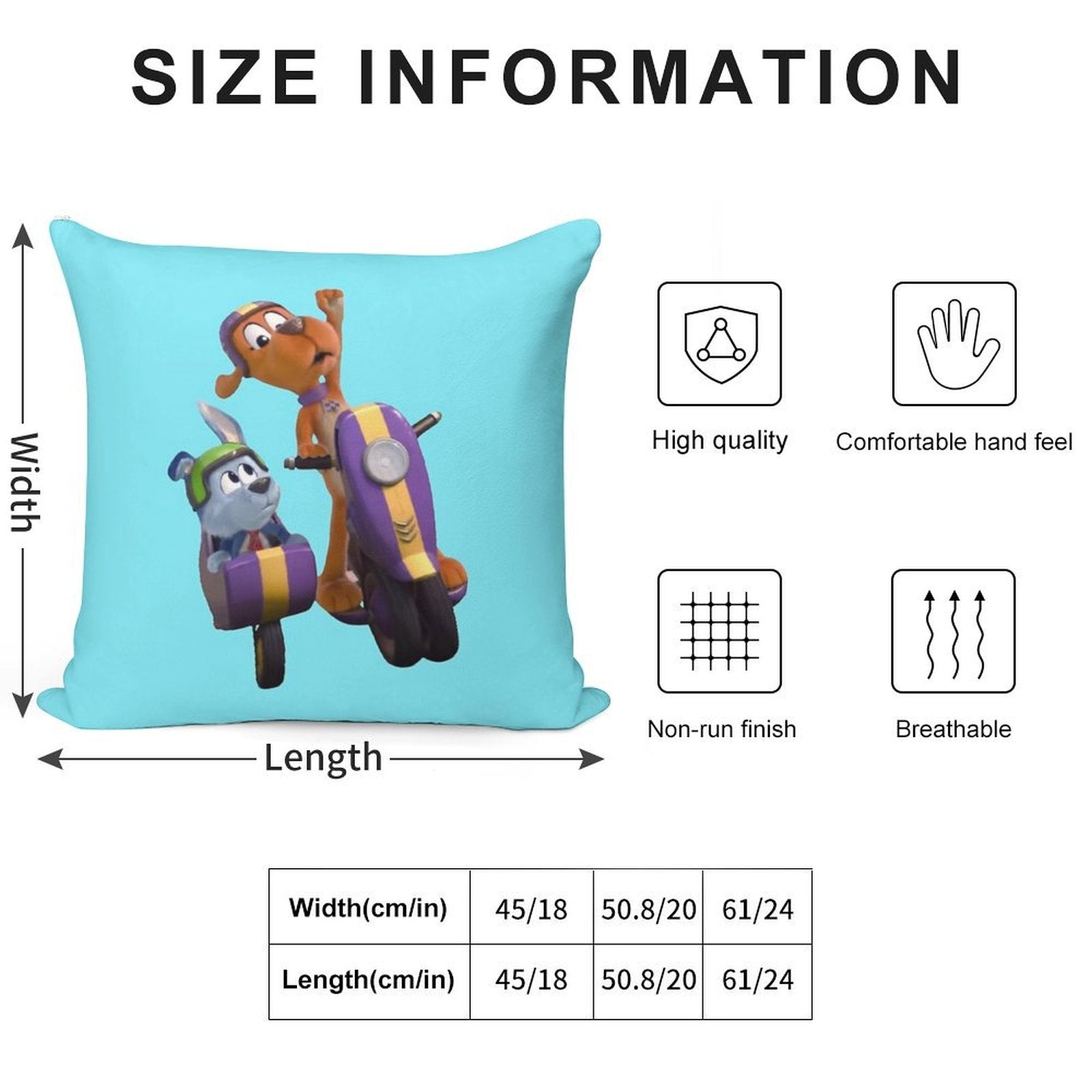 Go Dog Go Show Soft Fade-Resistant Throw Pillow