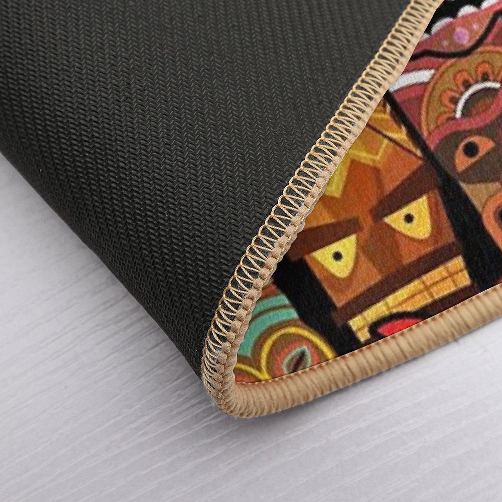 Tiki Pattern  Odorless Bath Mat