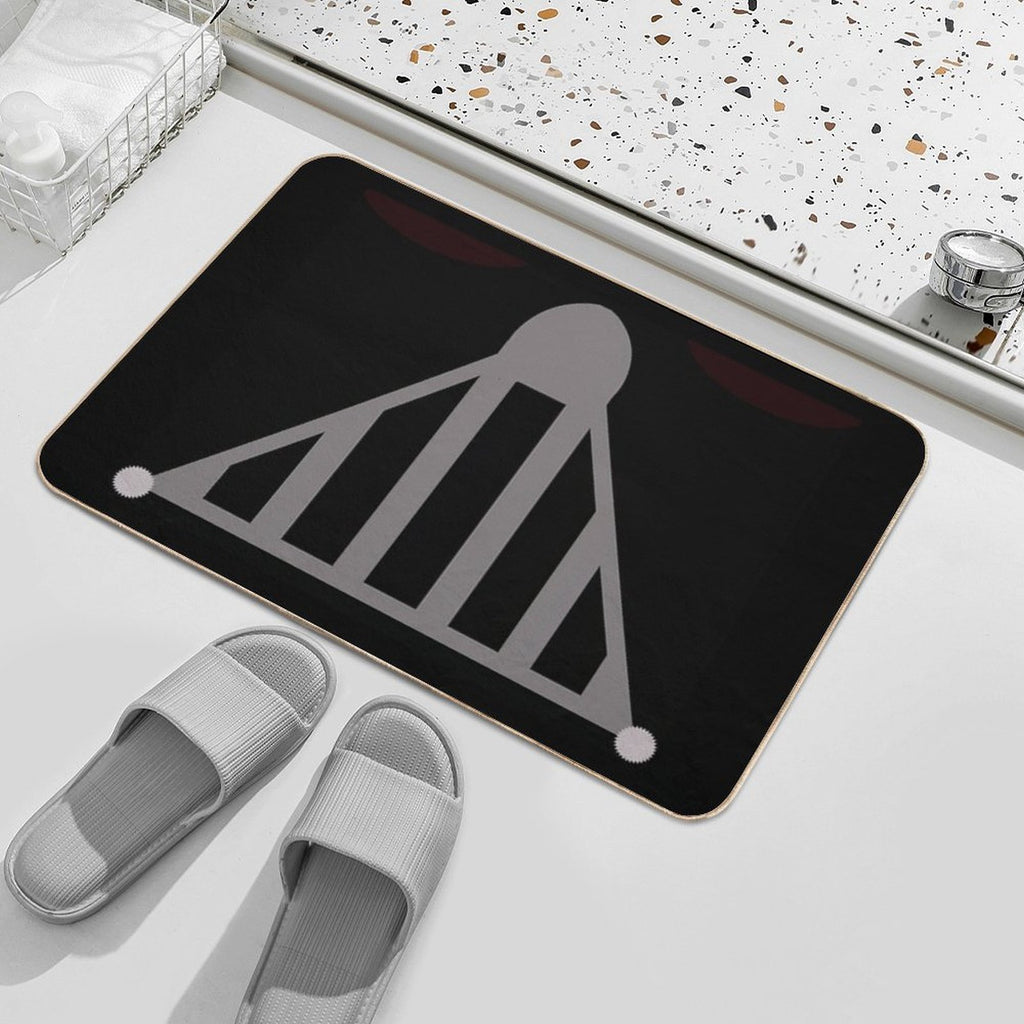 Black  Easy To Clean Bath Mat