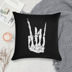 Skeleton Rocker Hand Soft Multiple Sizes Throw Pillow
