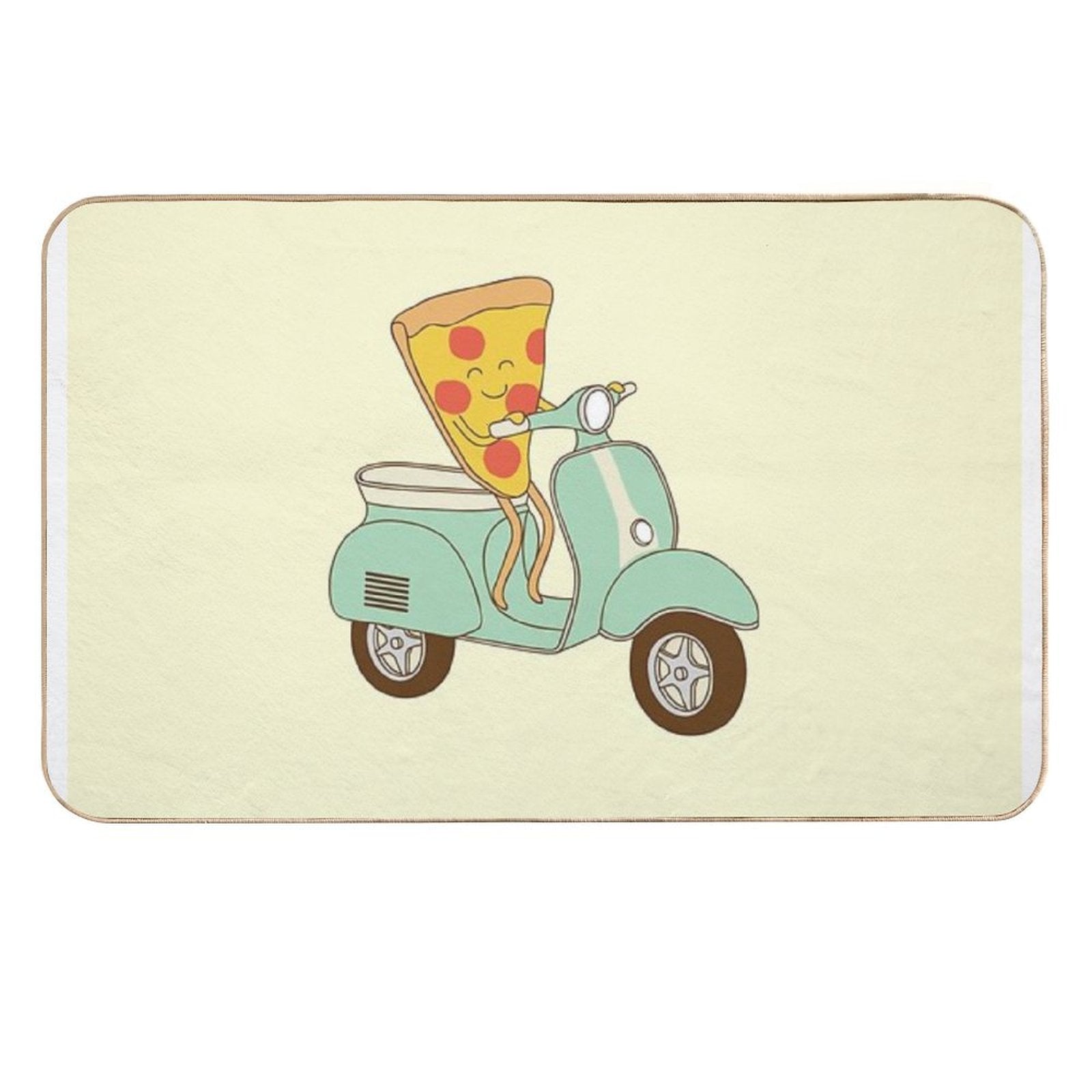 Pizza Delivery  Rapid-Drying Bath Mat