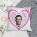 Modern Family Phil Dunphy Heart Soft Luxury Feel Throw Pillow