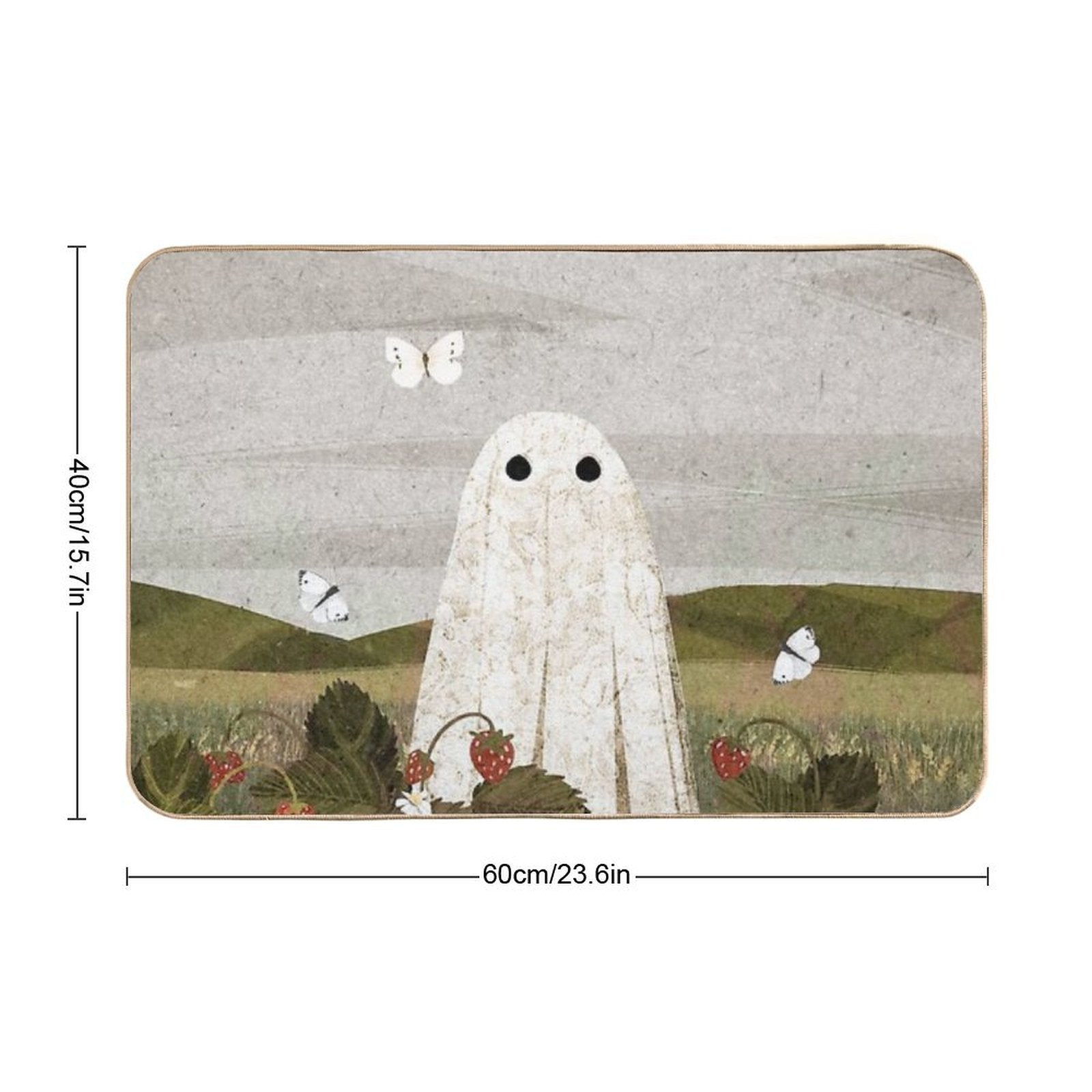 Strawberry Fields Durable Bath Mat