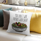 Simpsons Salad Soft Short Plush Fabric Throw Pillow