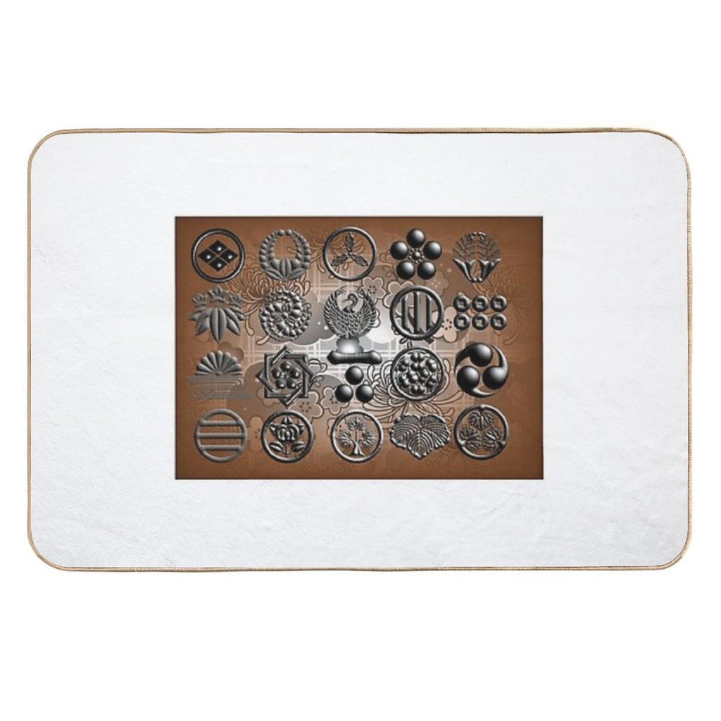 Emblem of  Samurai  Pet-Safe Bath Mat