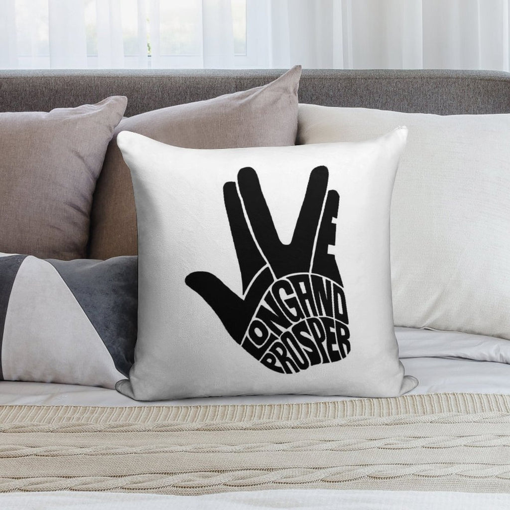 Star Trek Live Long And Prosper Soft Luxury Feel Throw Pillow