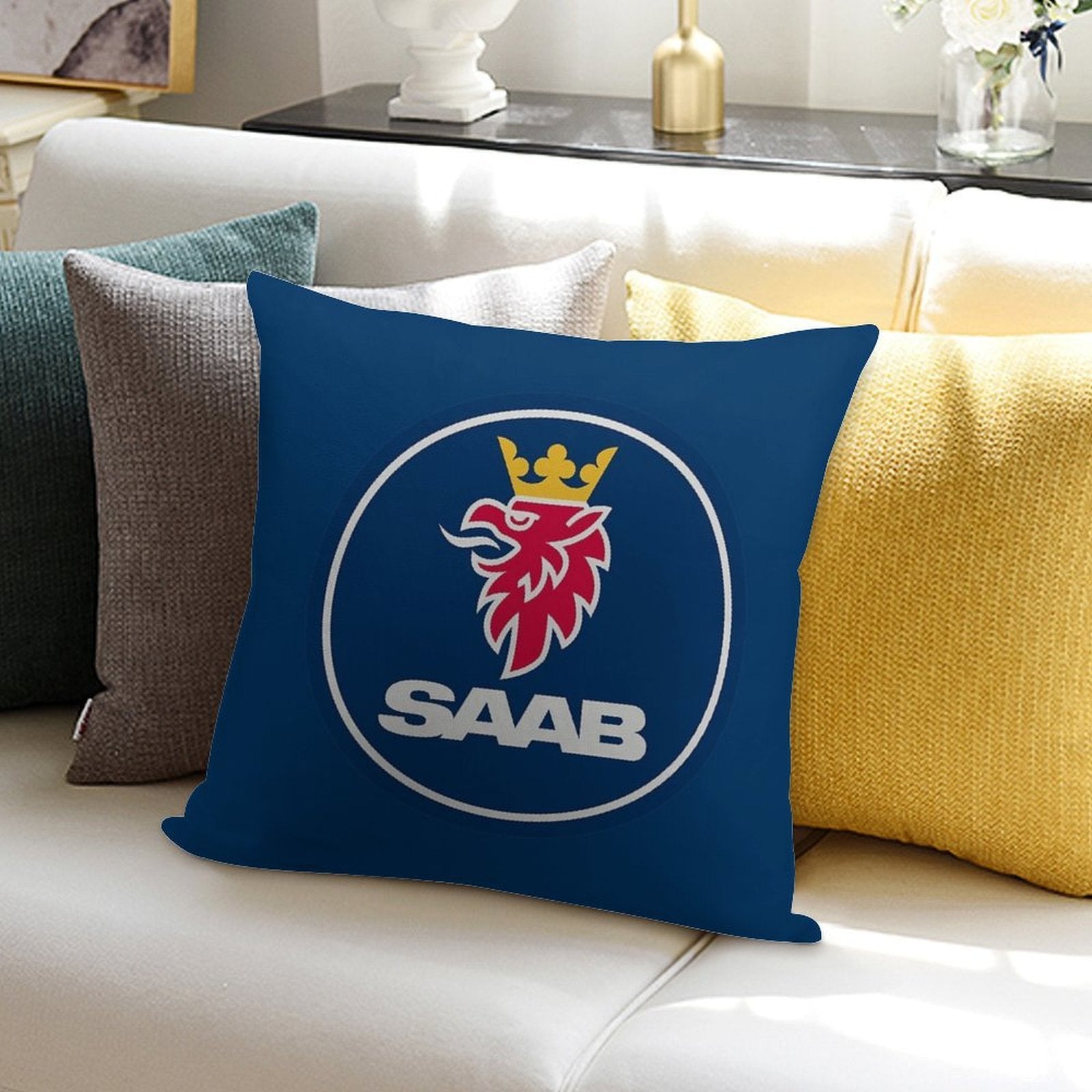 Saab Soft Bedroom Essential Throw Pillow