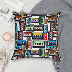 Cassette Vinyl Record Soft Durable Construction Throw Pillow