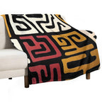 African Mudcloth All-season Throw Blanket
