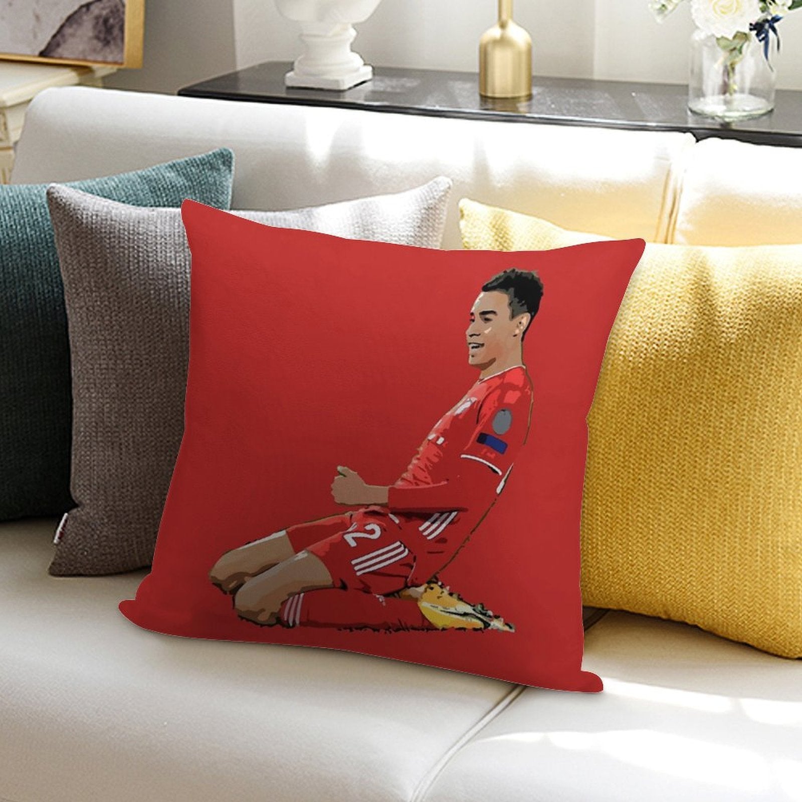 Jamal Musiala Soft Warmth Comfort Throw Pillow