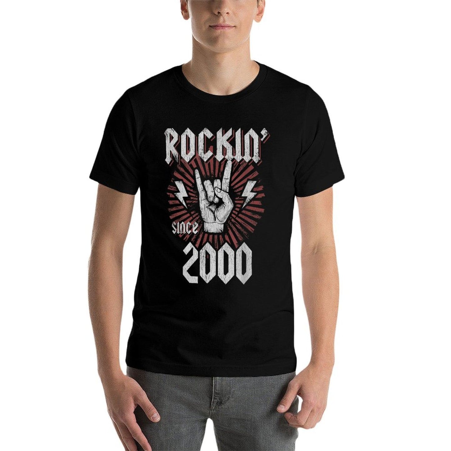 Rockin Since 2000 21 Year Old Rocker 21st Birthday Comfortable T-Shirt