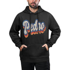 Pedro Personalized Name Custom Lettering 70s Colorfast Hoodie