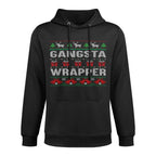 Gangsta Wrapper Ugly Sweater Christmas Machine Washable Hoodie