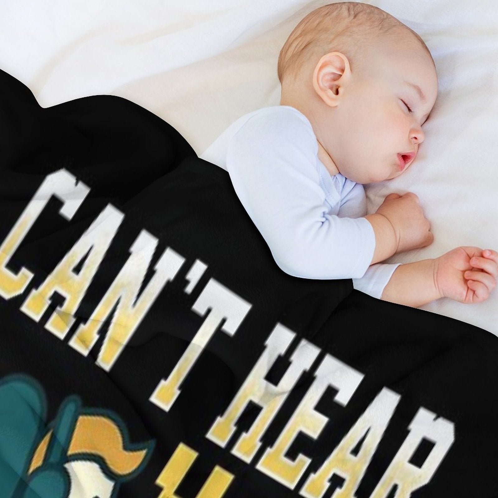 Can't Hear You I'm Gaming Multiplayer Gamer Print Velvety-soft Throw Blanket