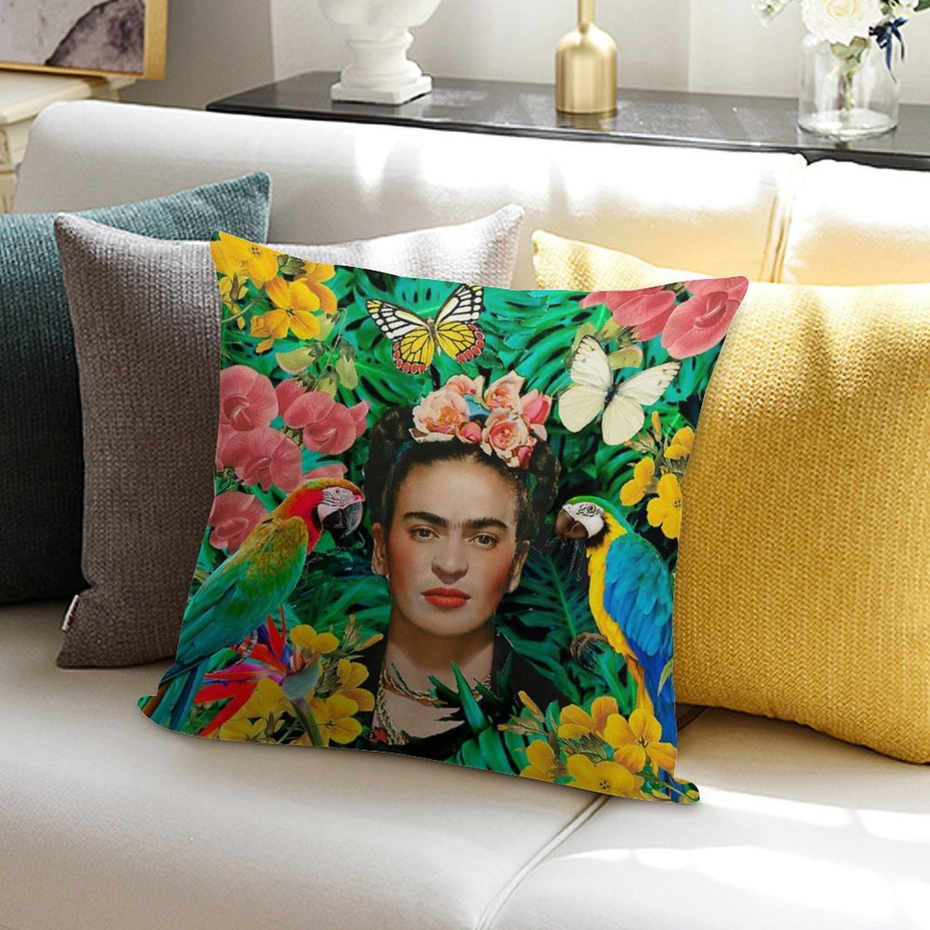 Frida Kahlo Into The Wild Soft High-Density Material Throw Pillow