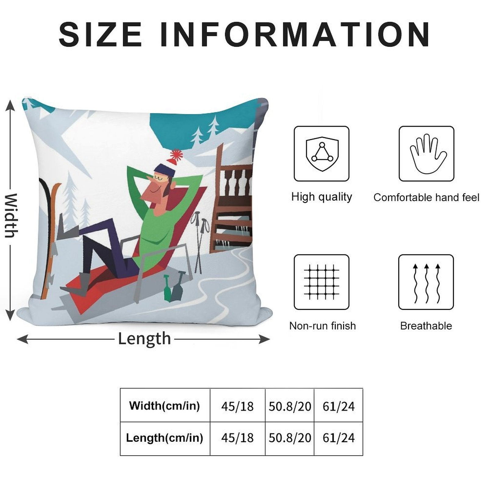 Morzine Ski Poster Soft Washable Throw Pillow