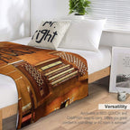 Big Pipe Organ Easy Care Throw Blanket