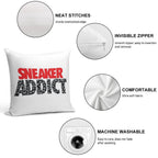 Sneaker Addict Cement Soft Bedroom Essential Throw Pillow