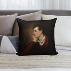 Lord Byron - 6th Baron Byron - By Richard Westall Soft Fade-Resistant Throw Pillow