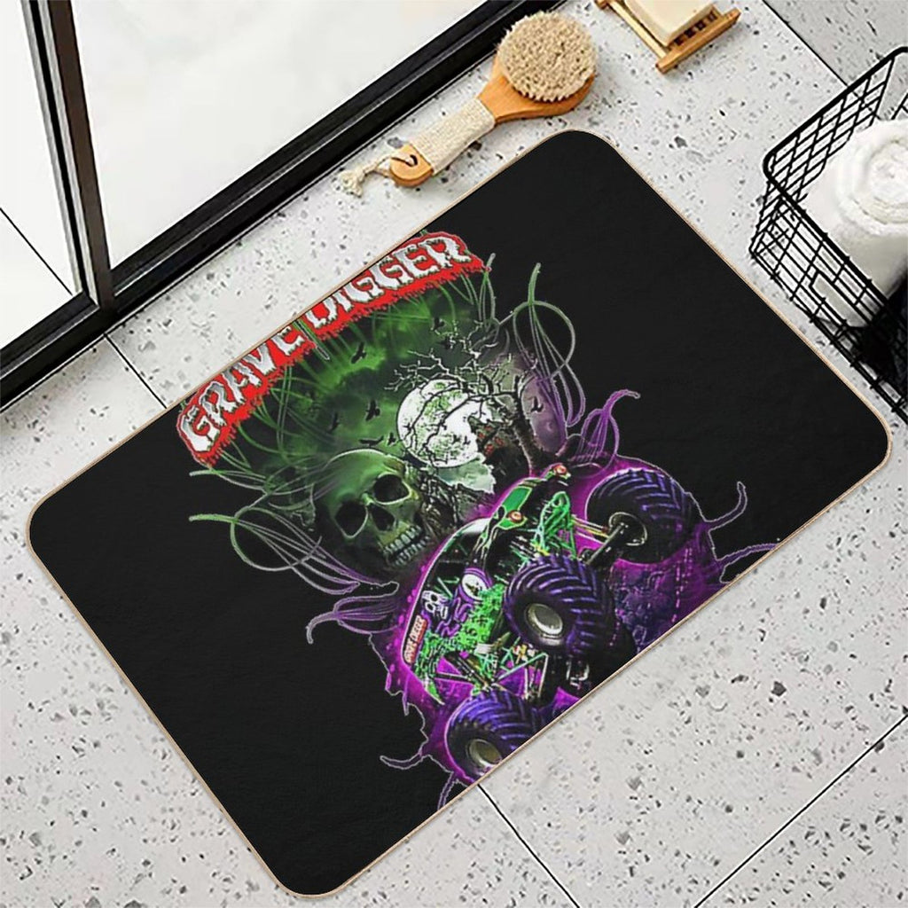 Grave Digger Monster Jam Monster Truck  Toxin-Free Bath Mat