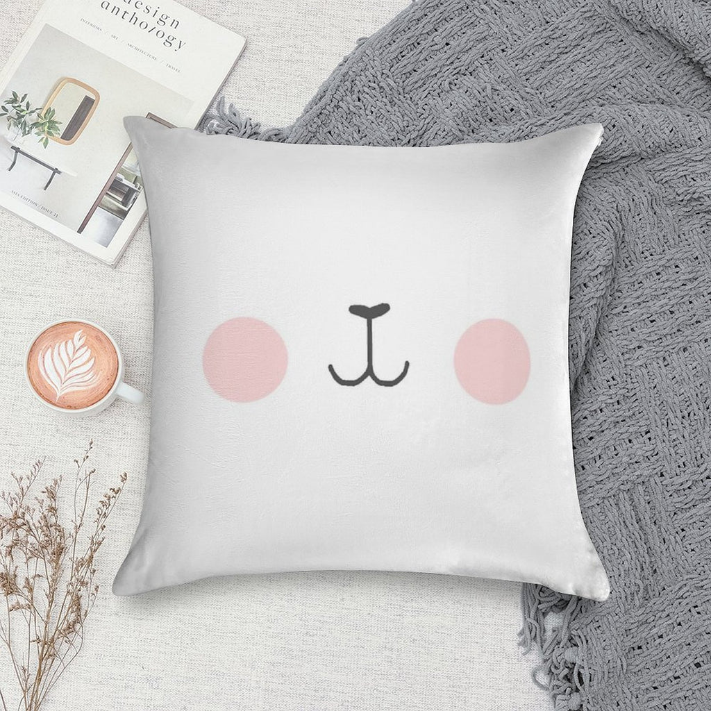 Milk Bear & Mocha Bear Soft Fade-Resistant Throw Pillow