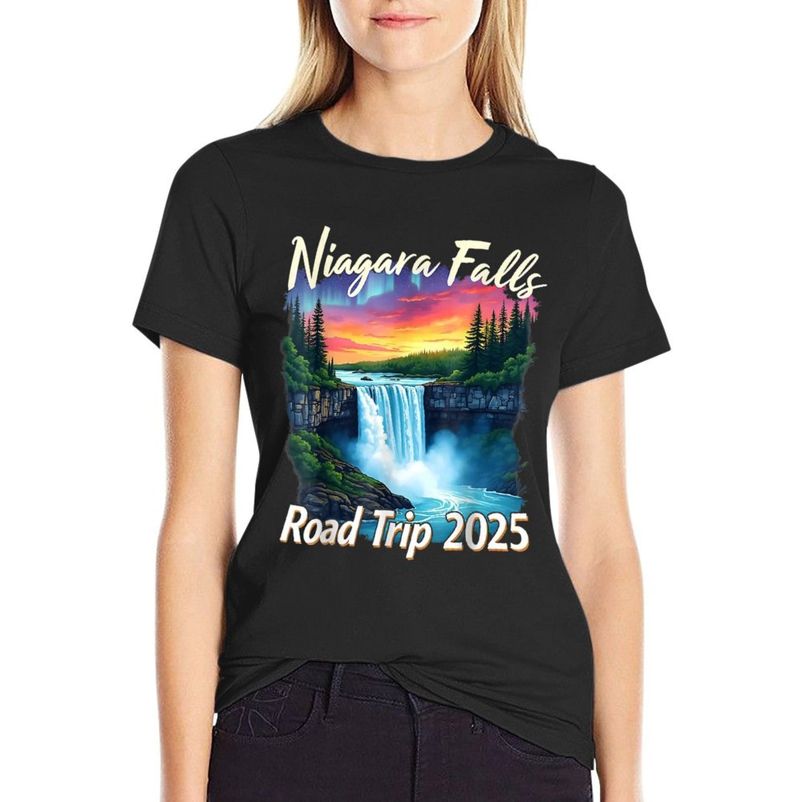 Niagara Falls Road Trip Family Vacation Trip Men Woman T  Graphic-printed T-Shirt