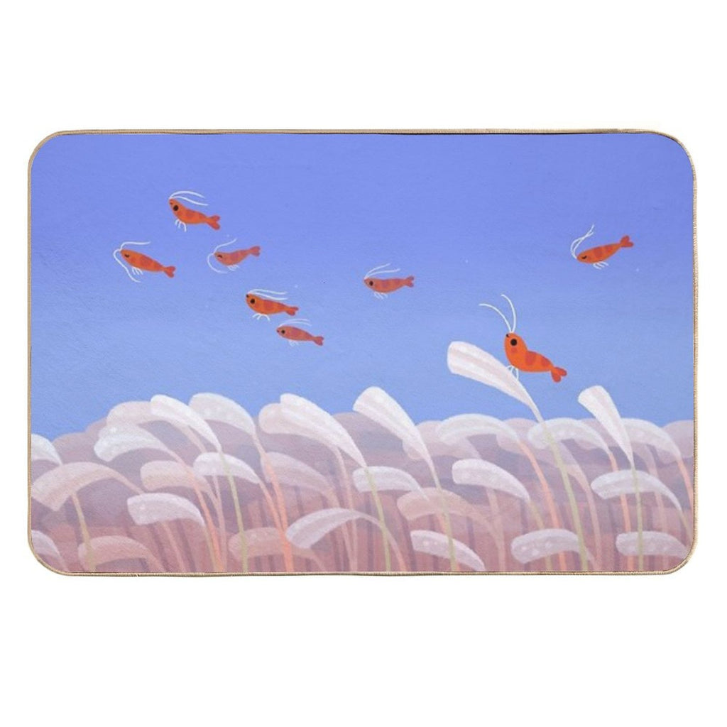 Flying Cherry Shrimp  Slip-Resistant Bath Mat