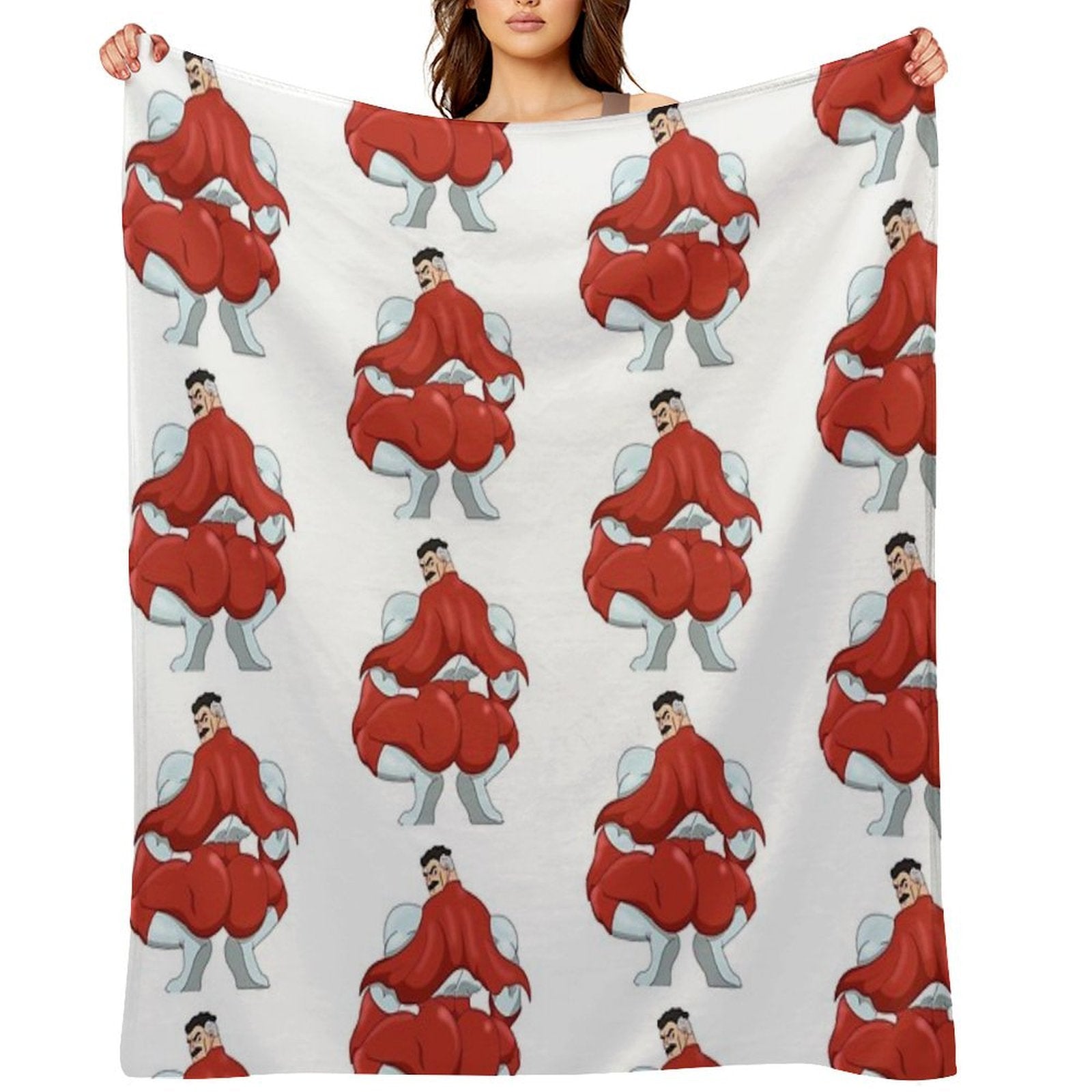 Invincible Think Mark Thicc Booty Omni Man Anti-pilling Throw Blanket