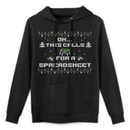 Oh This Calls for A Spreadsheet Ugly Christmas For Analysts Shrink-Resistant Hoodie