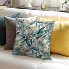 Blooming Eucalyptus Pattern 2 Soft Gift Ready Throw Pillow