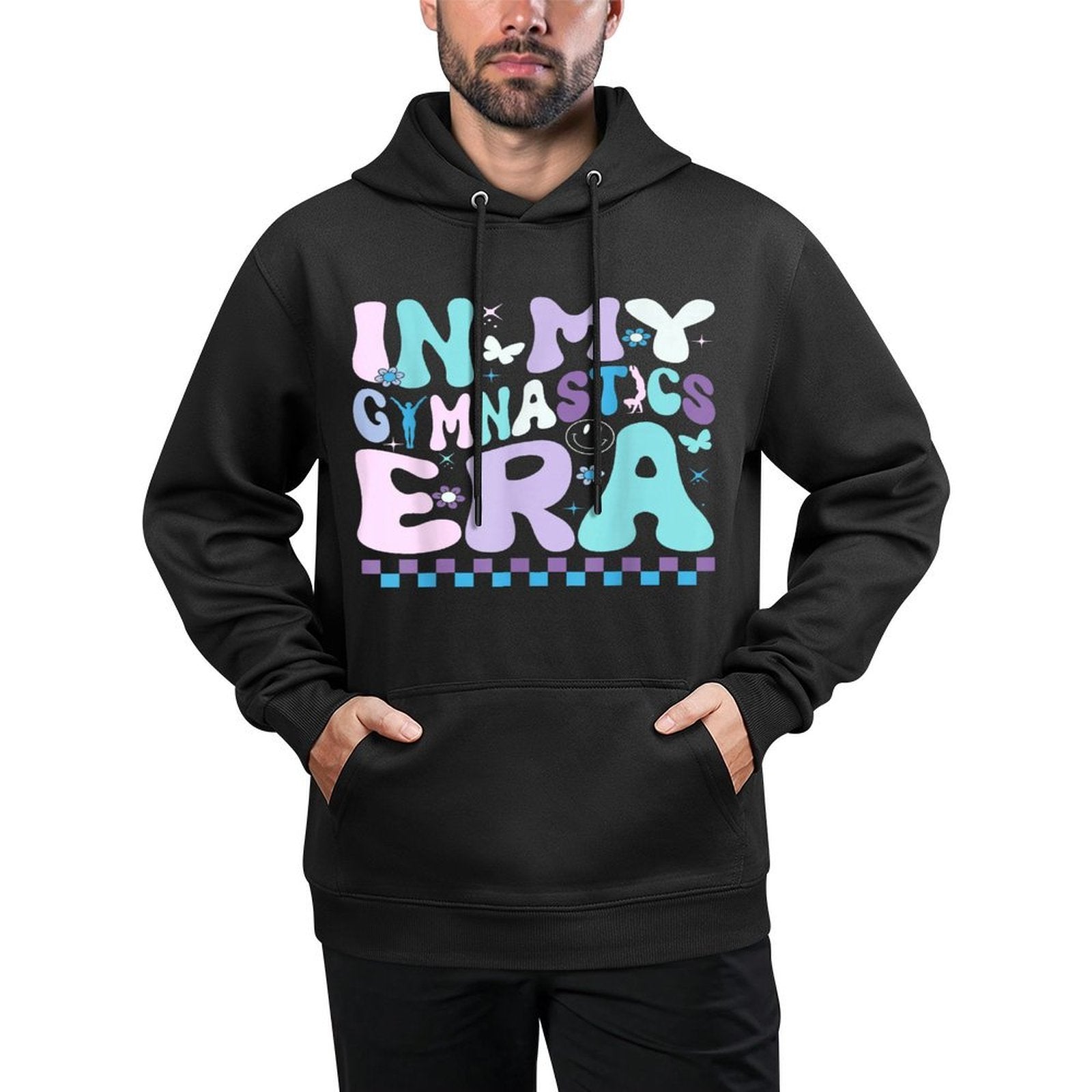 Groovy In My Gymnastics Era Tumbling Cartwheel Gymnastics Medium-Weight Fabric Hoodie