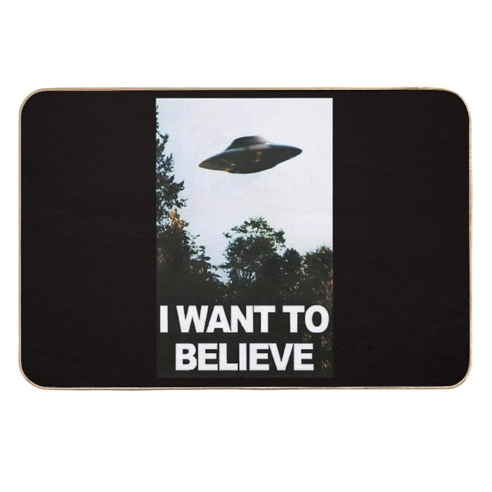 I Want to Believe  Toxin-Free Bath Mat