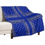 Blue Bandana Multi-functional Throw Blanket