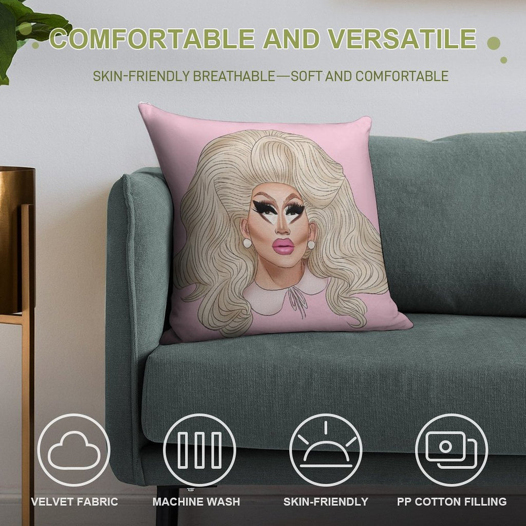 Trixie Mattel Soft Warmth Comfort Throw Pillow