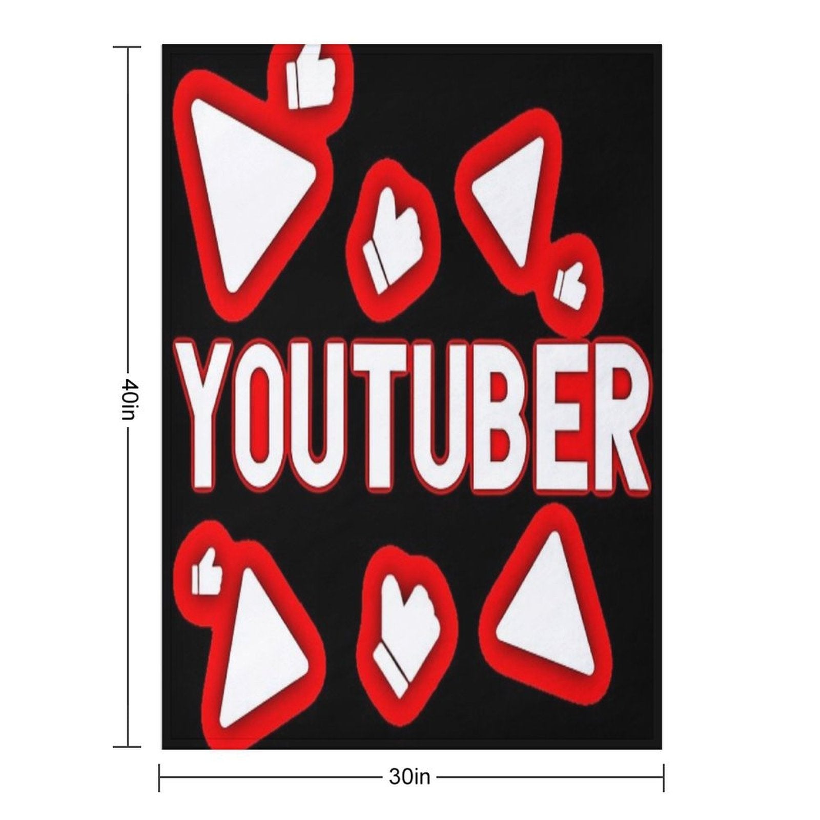 YouTuber Splash Design Velvety-soft Throw Blanket