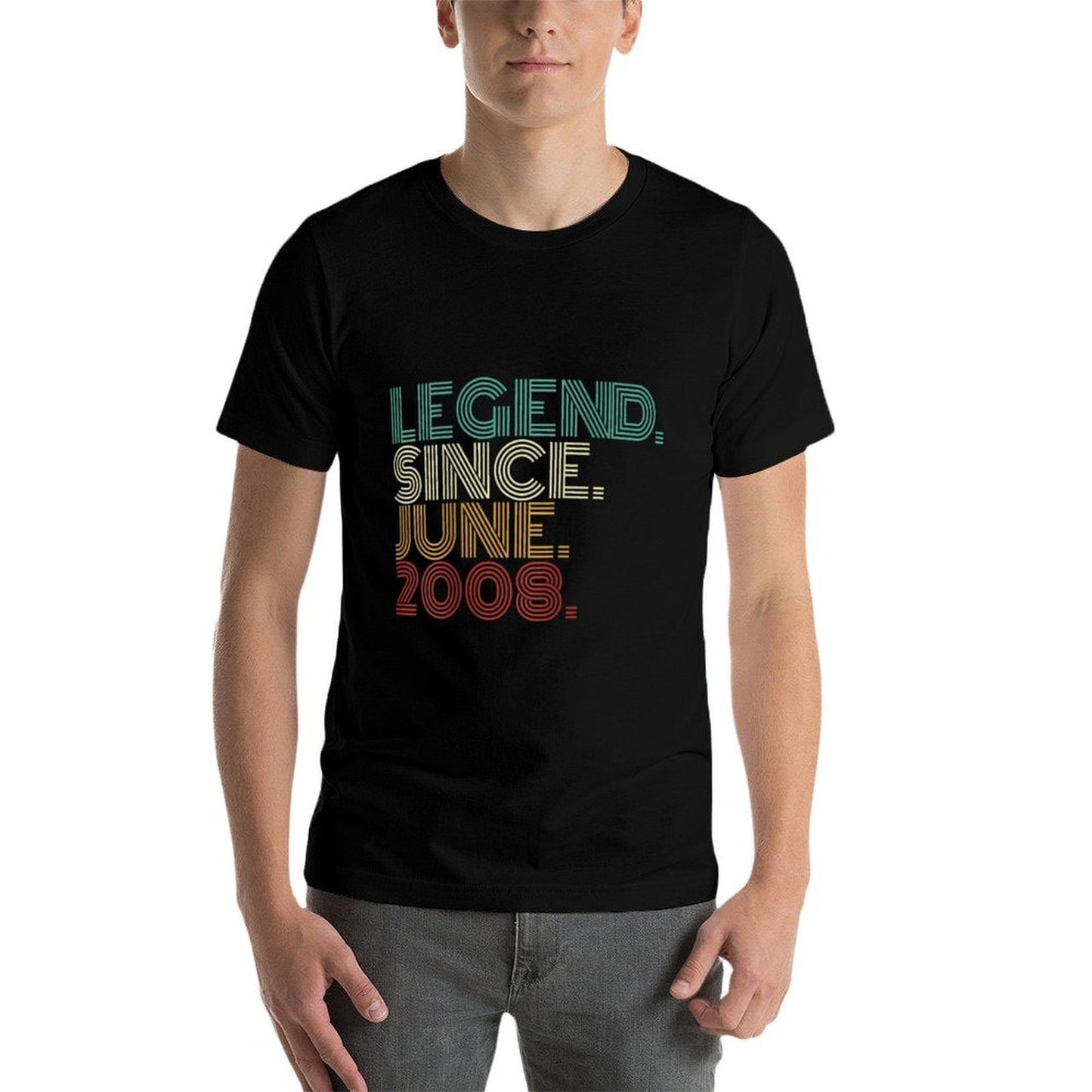 17 Years Old Legend Since June 2008 17th Birthday  Versatile T-Shirt
