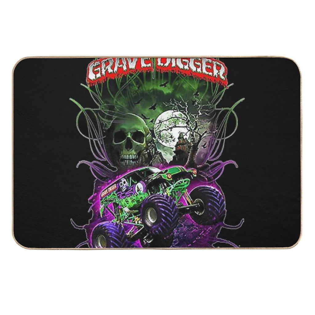 Grave Digger Monster Jam Monster Truck  Toxin-Free Bath Mat