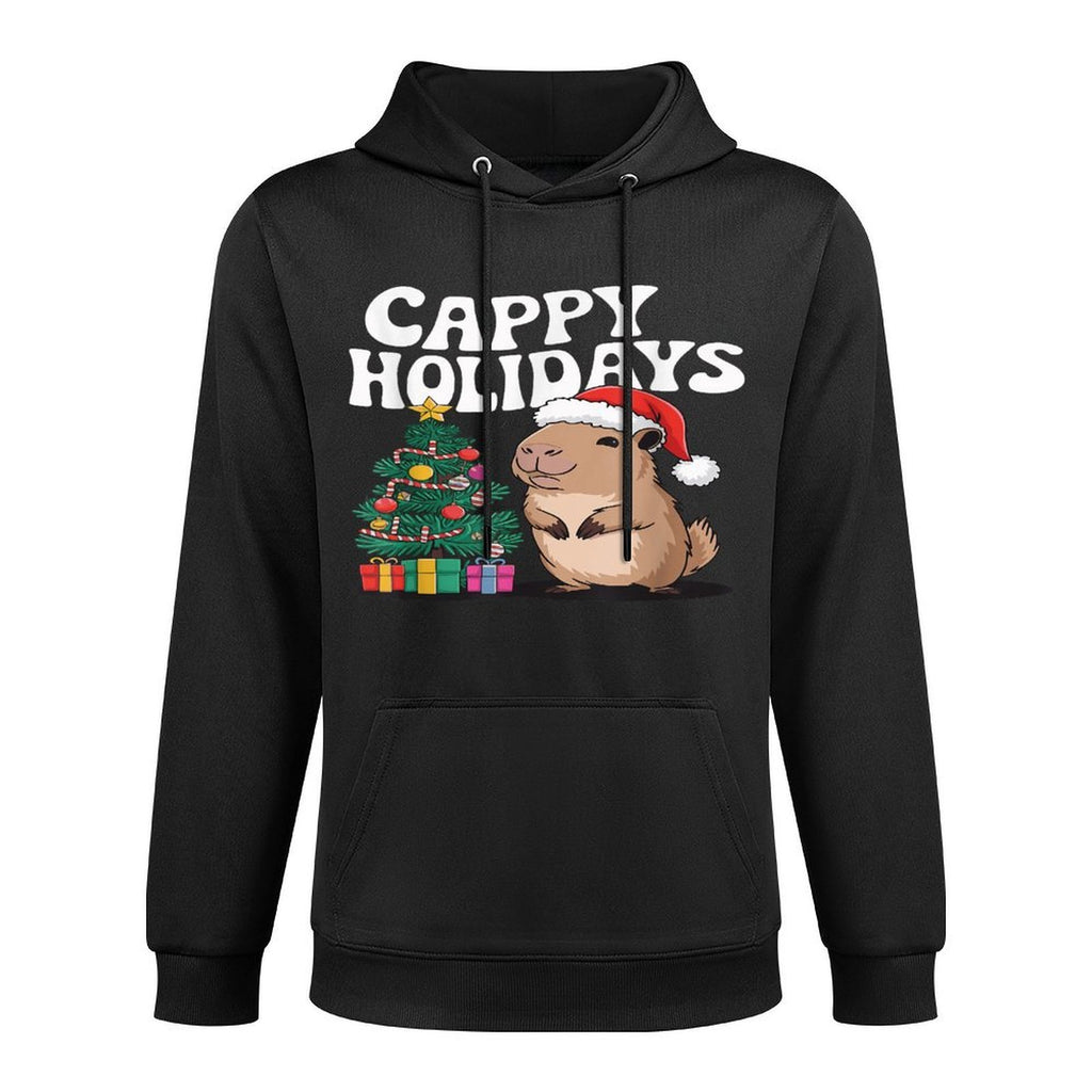 Cappy Holidays Capybara Christmas Casual Wear Hoodie