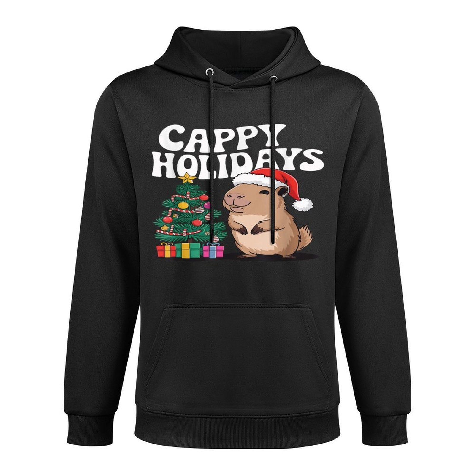 Cappy Holidays Capybara Christmas Casual Wear Hoodie