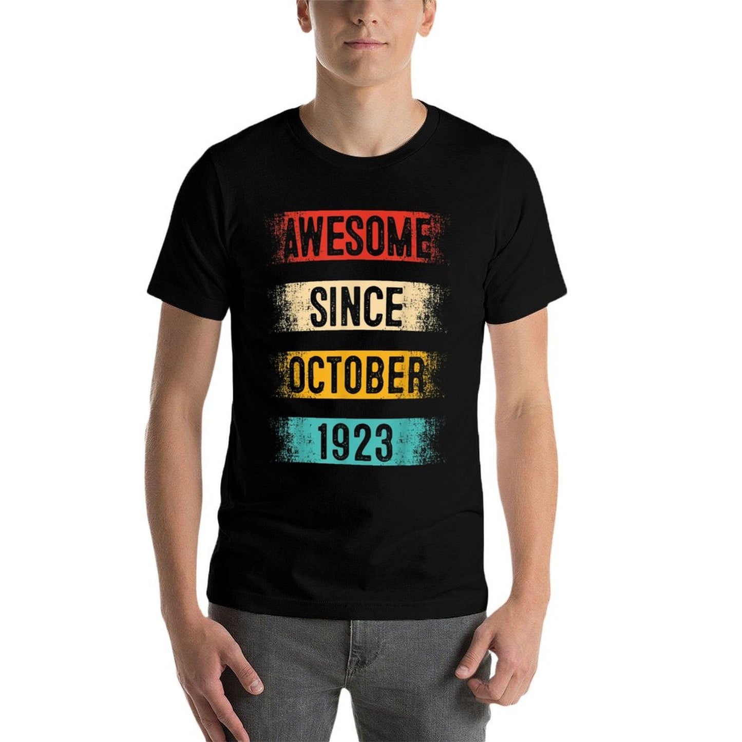 100 Year Old Awesome Since October 1923 100th Birthday  Slim-fit Cut T-Shirt